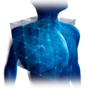 abstract image of a human figure in X-ray